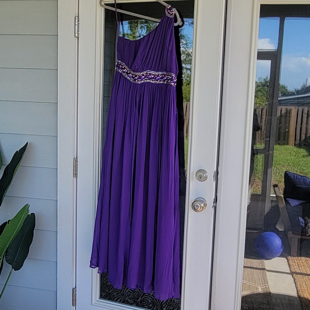 Newport News Purple Goddess Style Dress